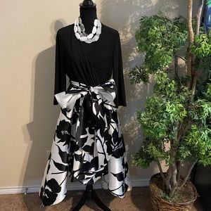 Black and white hi/low formal dress.